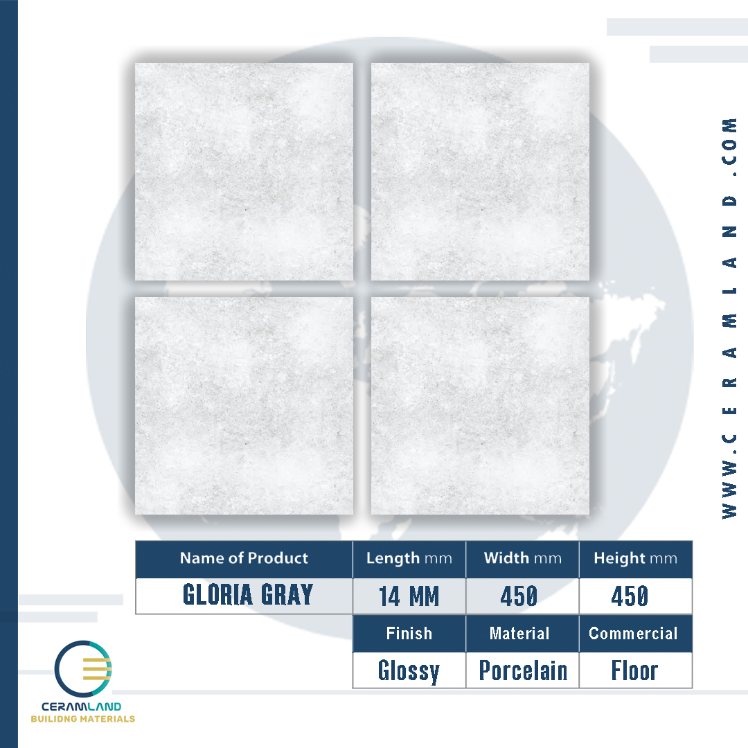 Geloria Gray Matte Porcelain Tile – 45×45 cm Geloria Gray Matte Porcelain Tile – 45×45 cm