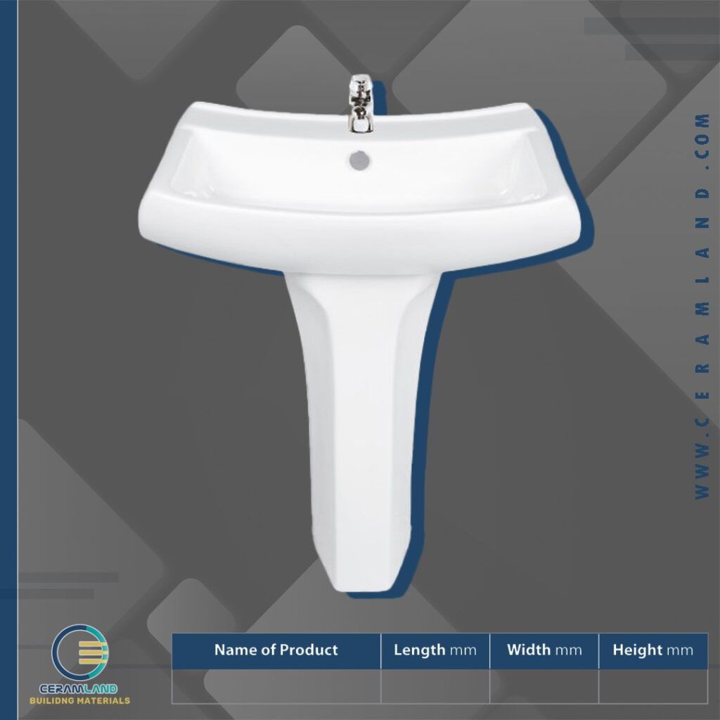 Pedestal washbasin, pearl model Katia 68