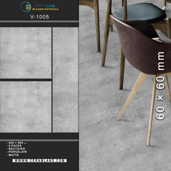 60×60 cm Matte Porcelain Tile – Design Code 1005