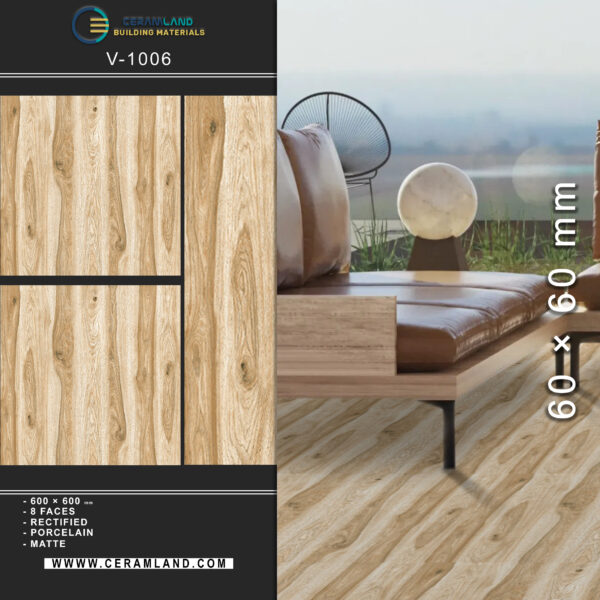 60x60 cm Matte Porcelain Tile – Design Code 1006